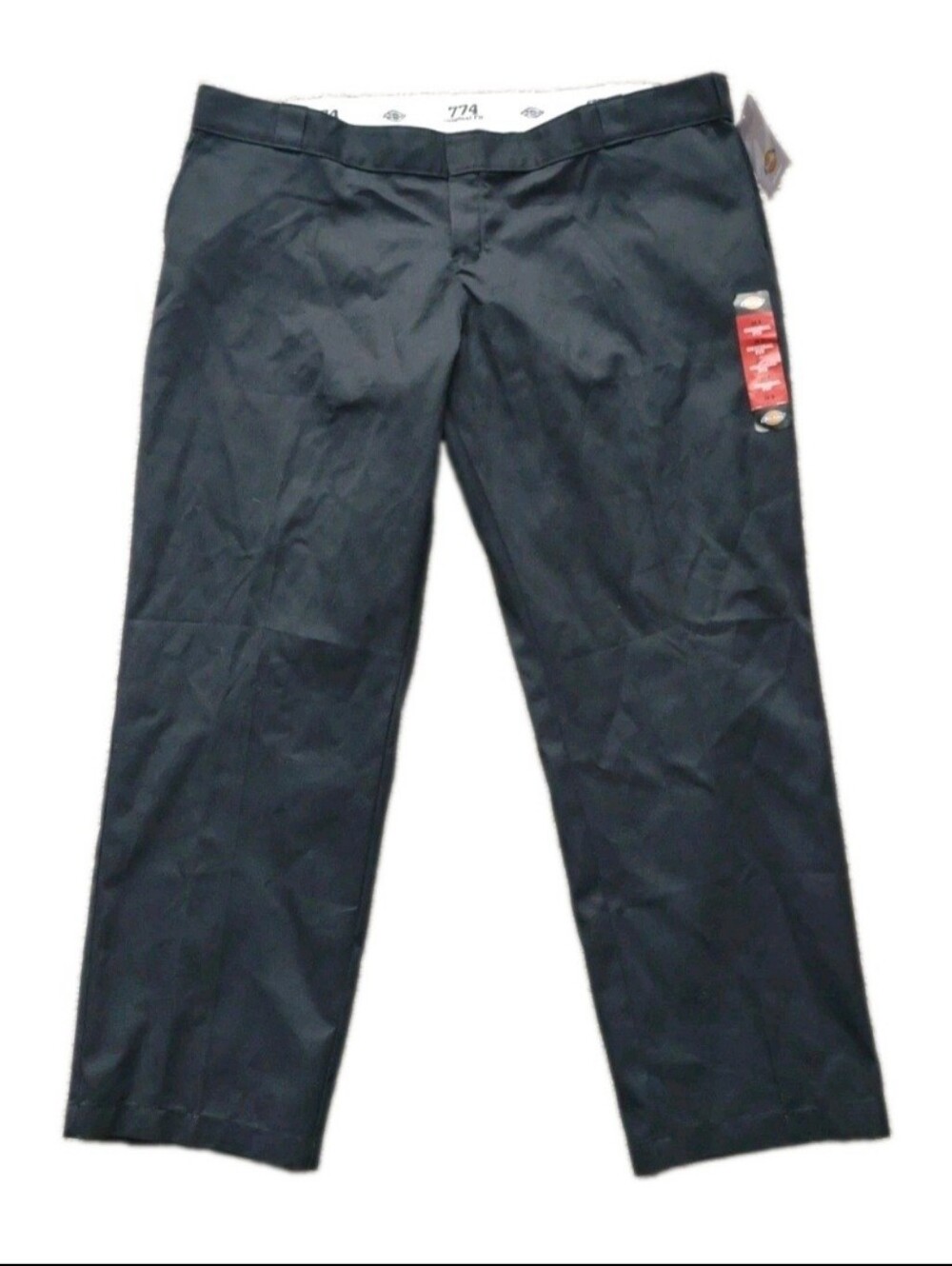 NWT Dickies 774 Pants Womens 24R Black Original Fit Twill Straight Wrinkle Free